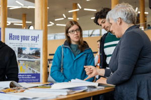 public consultation with Abley in Wellington, New Zealand.