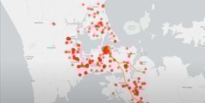 Covid-19 Locations of Interest map