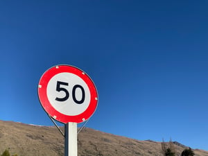 New Zealand Speed Sign 50Km/H