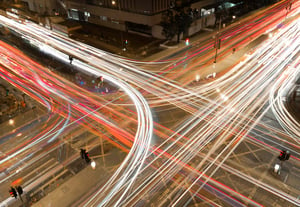 lights on a intersection