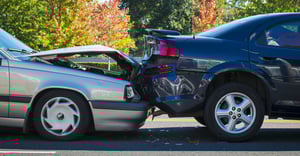 Photo of rear end crash